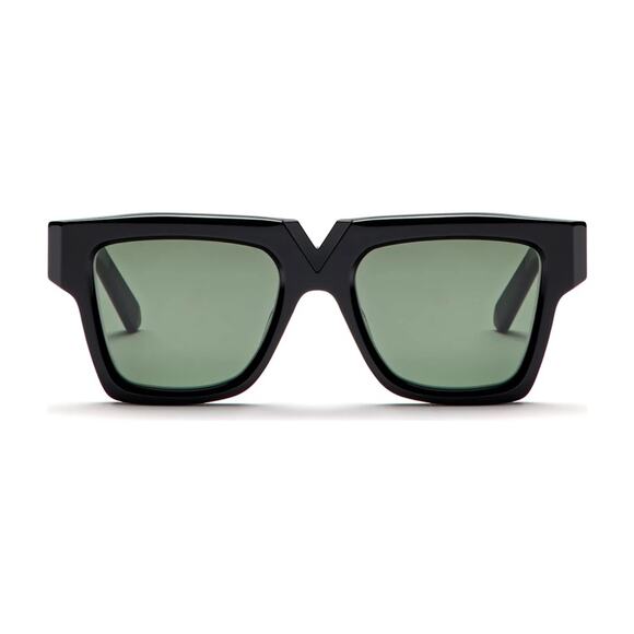 New! Valentino V GOLD I VLS 162A, Chic Black Sunglasses, Authentic main image 5
